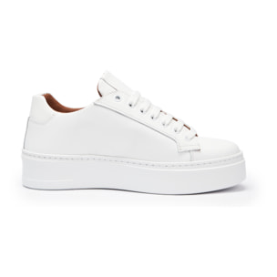 Classic Lace-up Sneaker British Passport Bianco