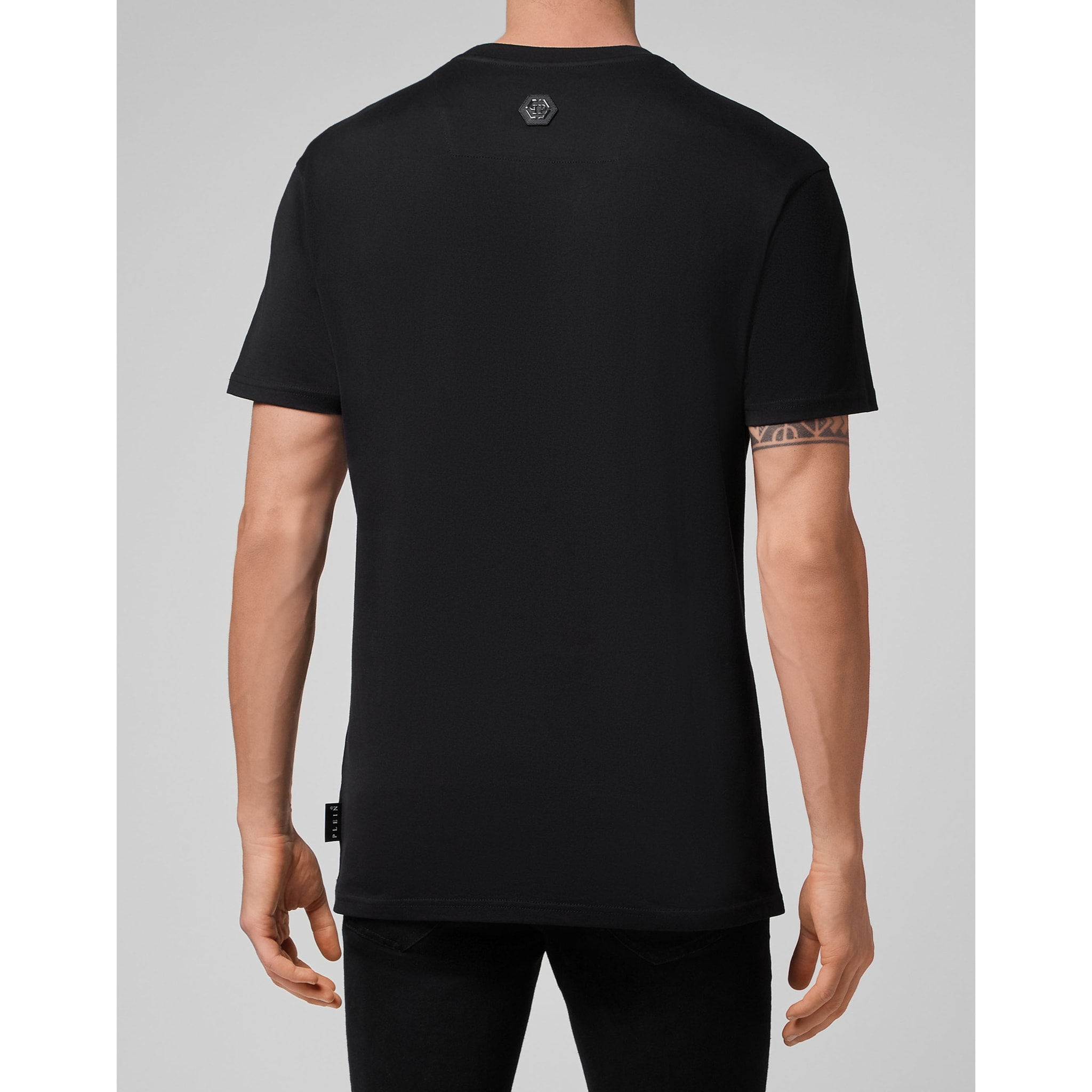 PHILIPP PLEIN Camiseta de cuello redondo y manga corta CREST