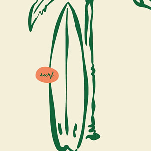 Tableau palmier Summer Days Toile imprimée