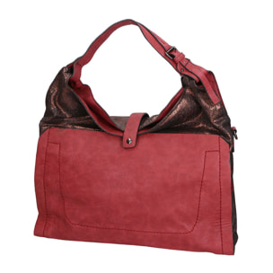 Borsa a spalla  da donna In Vera pelle Made in Italy 44x34x10 cm