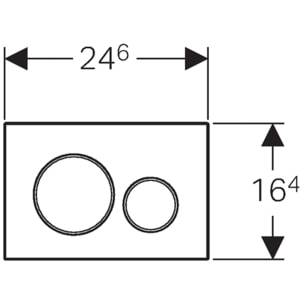 Sigma 20 acier inoxydable brossé / poli (115.889.SN.1)