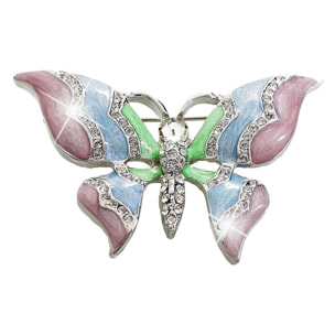 Broche Butterfly adornado con cristales de Swarovski