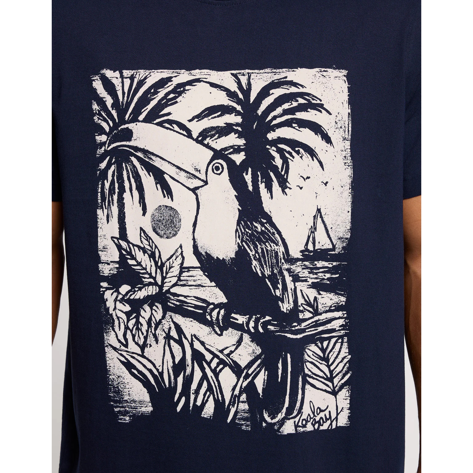 Camiseta Manga Corta Azul Marino - Mazer
