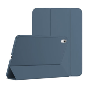 Étui Smart Cover iPad 10.9 Pouces 10eme Generation (2022) Bleu à Rabat avec Support