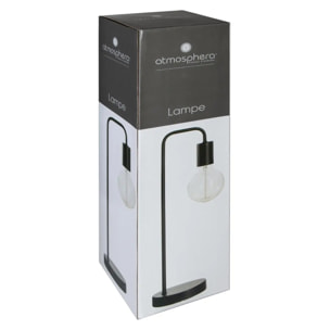 Lampe métal "Keli" noir H45cm