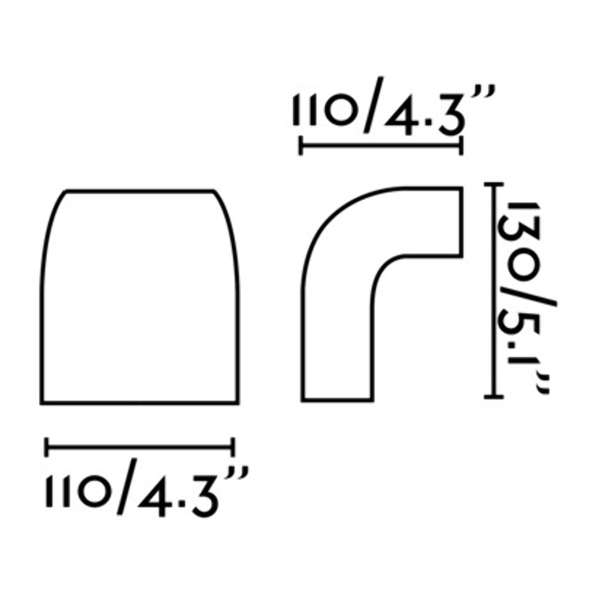 KLAMP 1L Aplique gris oscuro