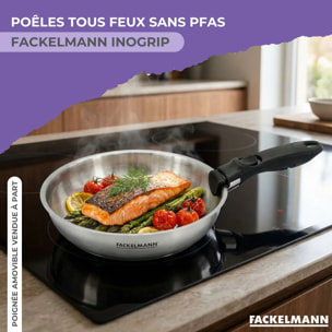 Set de 2 poêles sans manche Fackelmann InoGrip