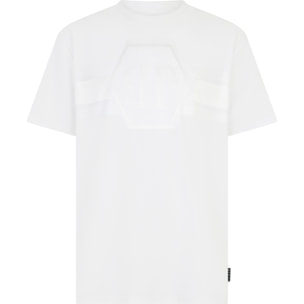 PHILIPP PLEIN Round Neck T-Shirt Jacquard Hexagon Line