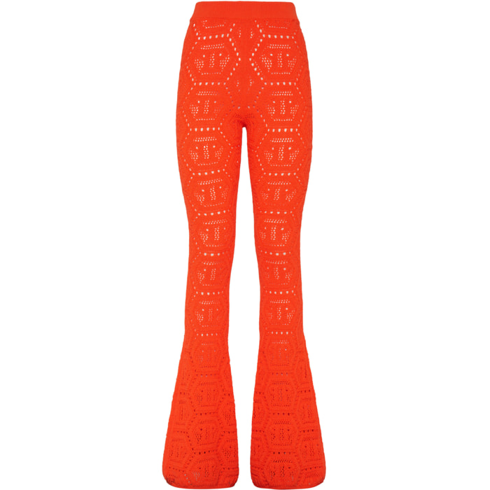 PHILIPP PLEIN Flare Trousers MONOGRAM