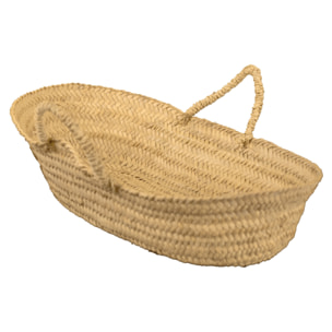 Panier long avec anses - Naturel