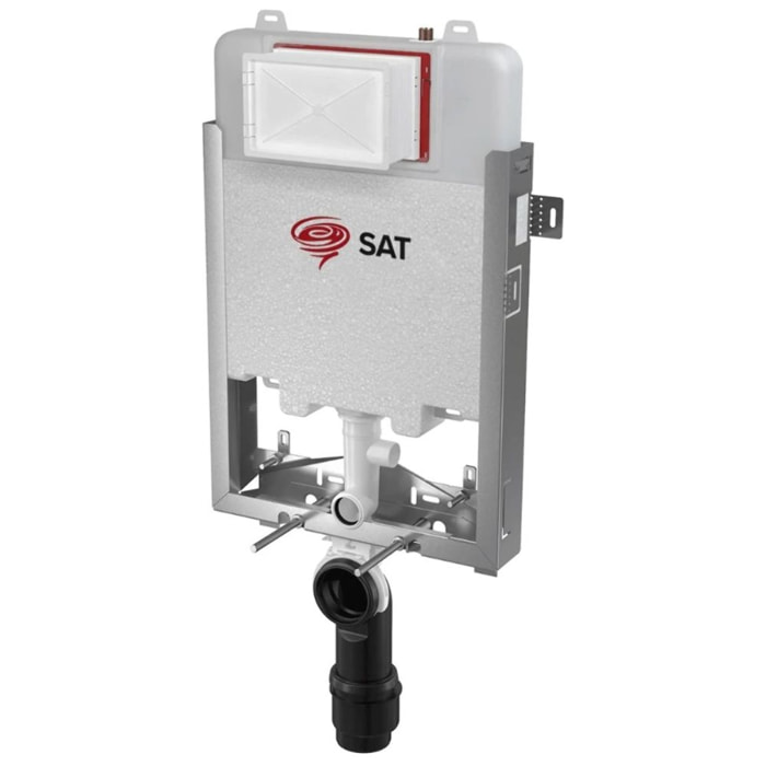 Bâti-support pour WC suspendu, double chasse 3/6 l, pour cloison fine (SATAMZSLIM)