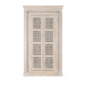 Armario de Madera de Mango 110 Cm Estilo Mediterráneo Moderno