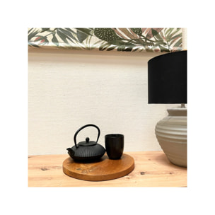 Planche à découper / plateau rond D. 30 cm en bois de teck - PALO