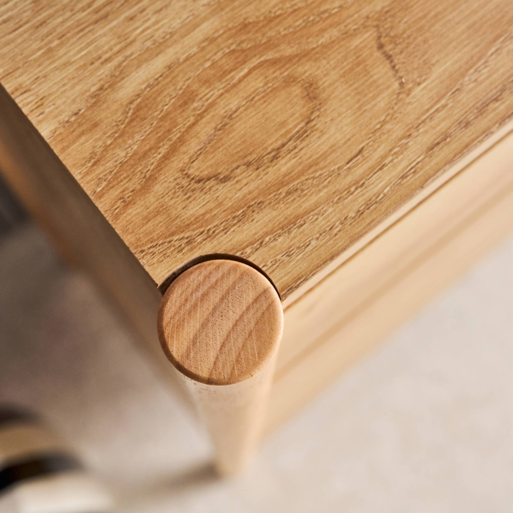 Commode décor bois 4 tiroirs naturel 80cm - 80 x 40 x 98 cm - Harmony