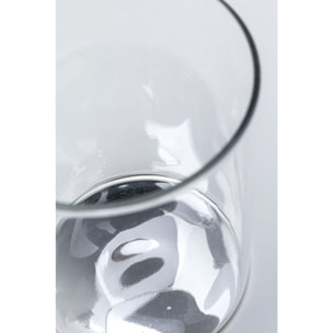 Verres hauts à eau Electra argentés 15cm set de 4 Kare Design