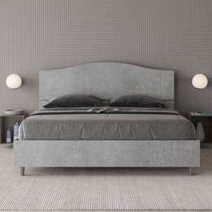 Letto con rete 160x190 cemento Dores