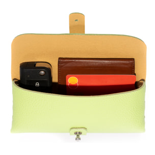 Argelato mini bolso de mano / cartera mujer. Piel auténtica Dollaro.