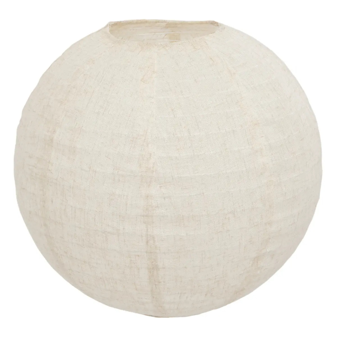 Lanterne boule Jordy en lin D.43cm beige