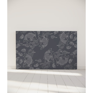 Tête de lit Banc de poissons | Coloris Gris | Largeur au choix