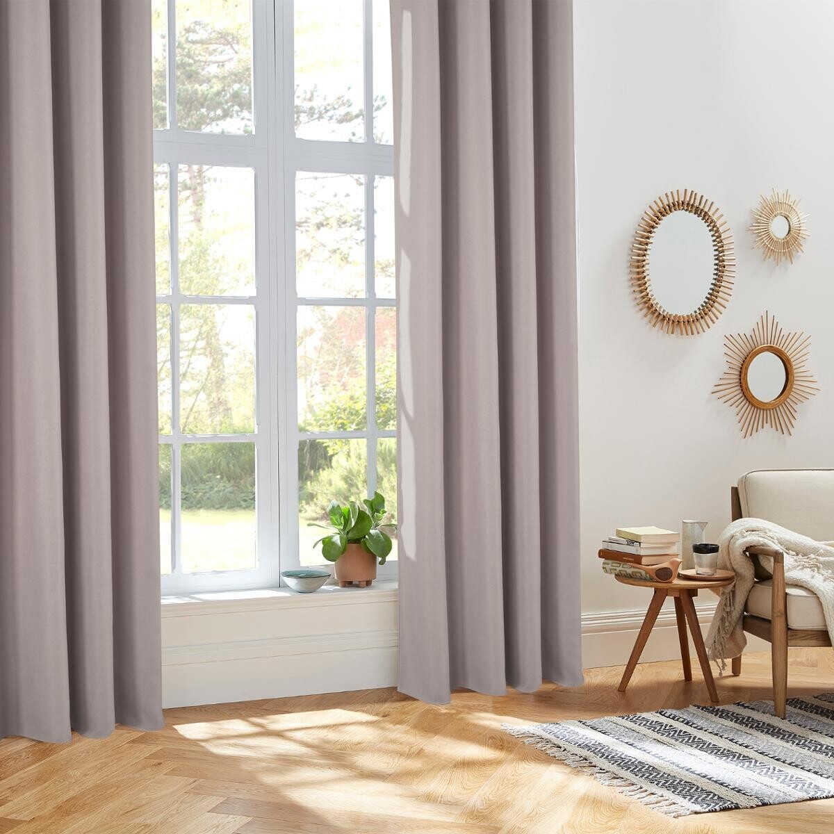 Rideau isolant "Isa" beige 140x260cm