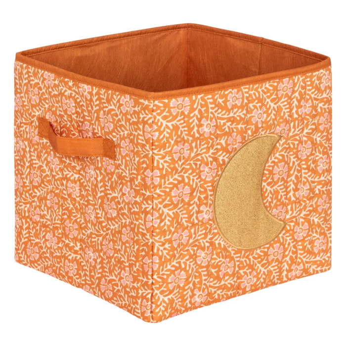 Panier de rangement Bella orange 29x29cm