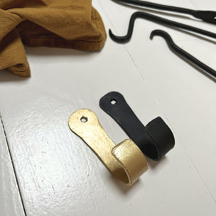 Patère style industriel brut - Doré