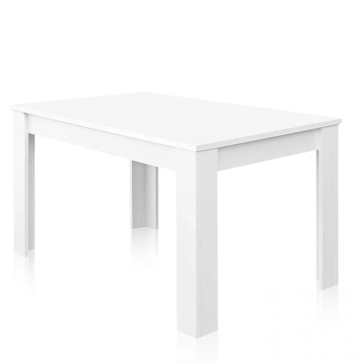 Mesa de comedor extensible Kendra 140 Blanco Brillo