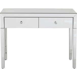 Console Luxury 100x40cm argentée Kare Design