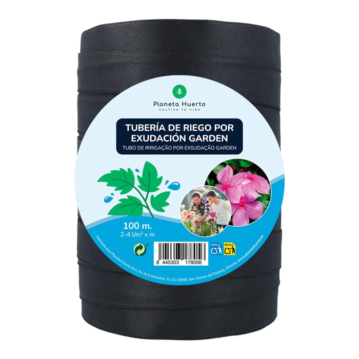 Tubería de Riego por Exudación en Rollo Garden Planeta Huerto 100 m