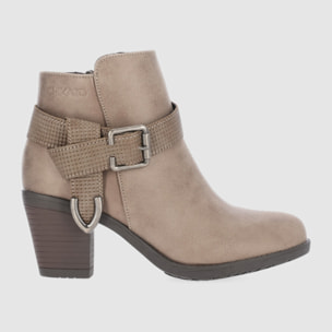 Botines - Taupe - Tacón: 7 cm