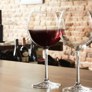 6 verres à pied ballon 47 cl