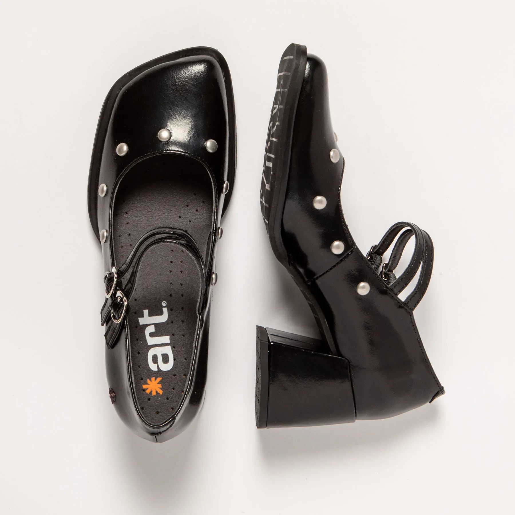 Zapatos 1704S NAPPA SHINNY BLACK / VERONA color Black