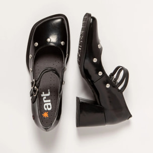 Zapatos 1704S NAPPA SHINNY BLACK / VERONA color Black