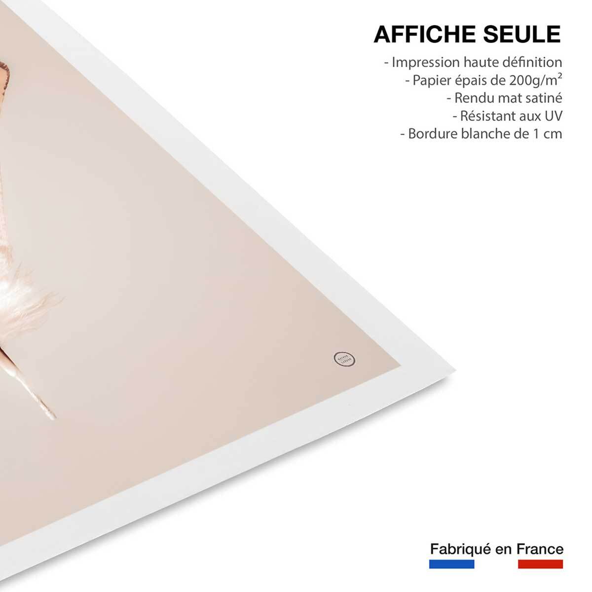 Affiche enfant plume flottante  Affiche seule