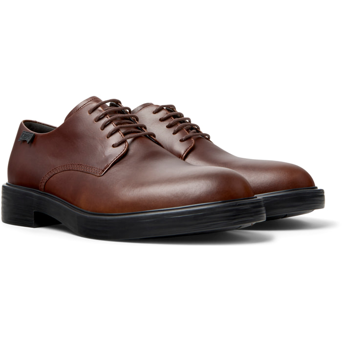 Zapatos de cordones - CAMPER Dean - Marron - Cuero liso