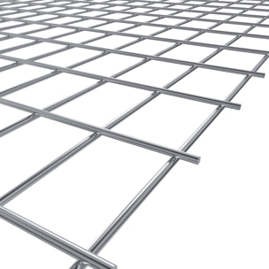 Rotolo Rete Metallica Per Recinzioni 25 M Zincata Elettrosaldata Rigida Maglia 75 x 50 mm Per Giardino Orto Piante Spazi Esterni (100 Cm)