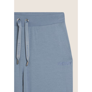 Pantaloni Sportivi con gamba Wide Leg e strass