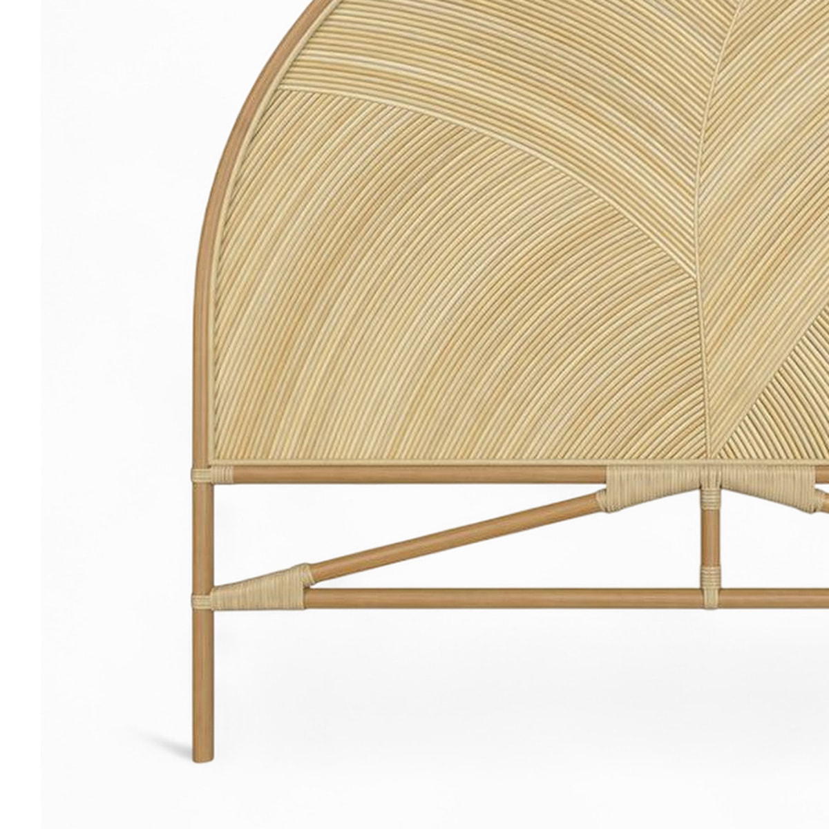 Tête de lit en rotin naturel 140 cm - Beigia