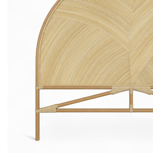 Tête de lit en rotin naturel 140 cm - Beigia