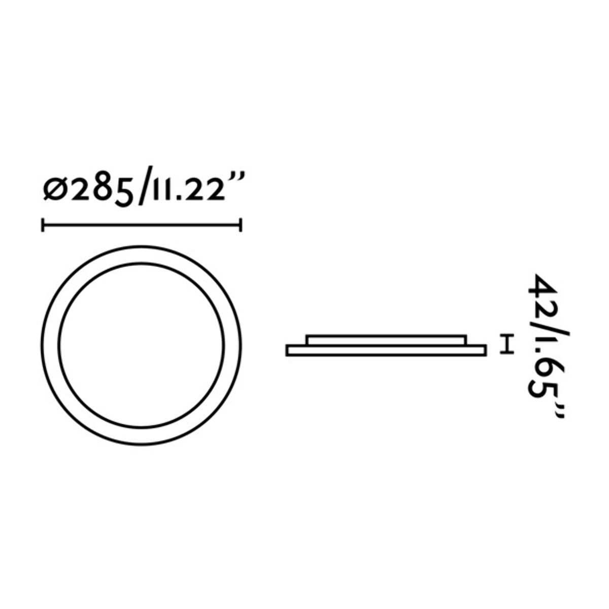 AMI Plafonnier aluminium