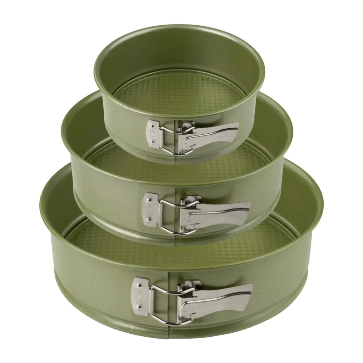 Set de 3 moules à manqué à charnière 20 cm 24 cm et 26 cm Zenker Green Vision