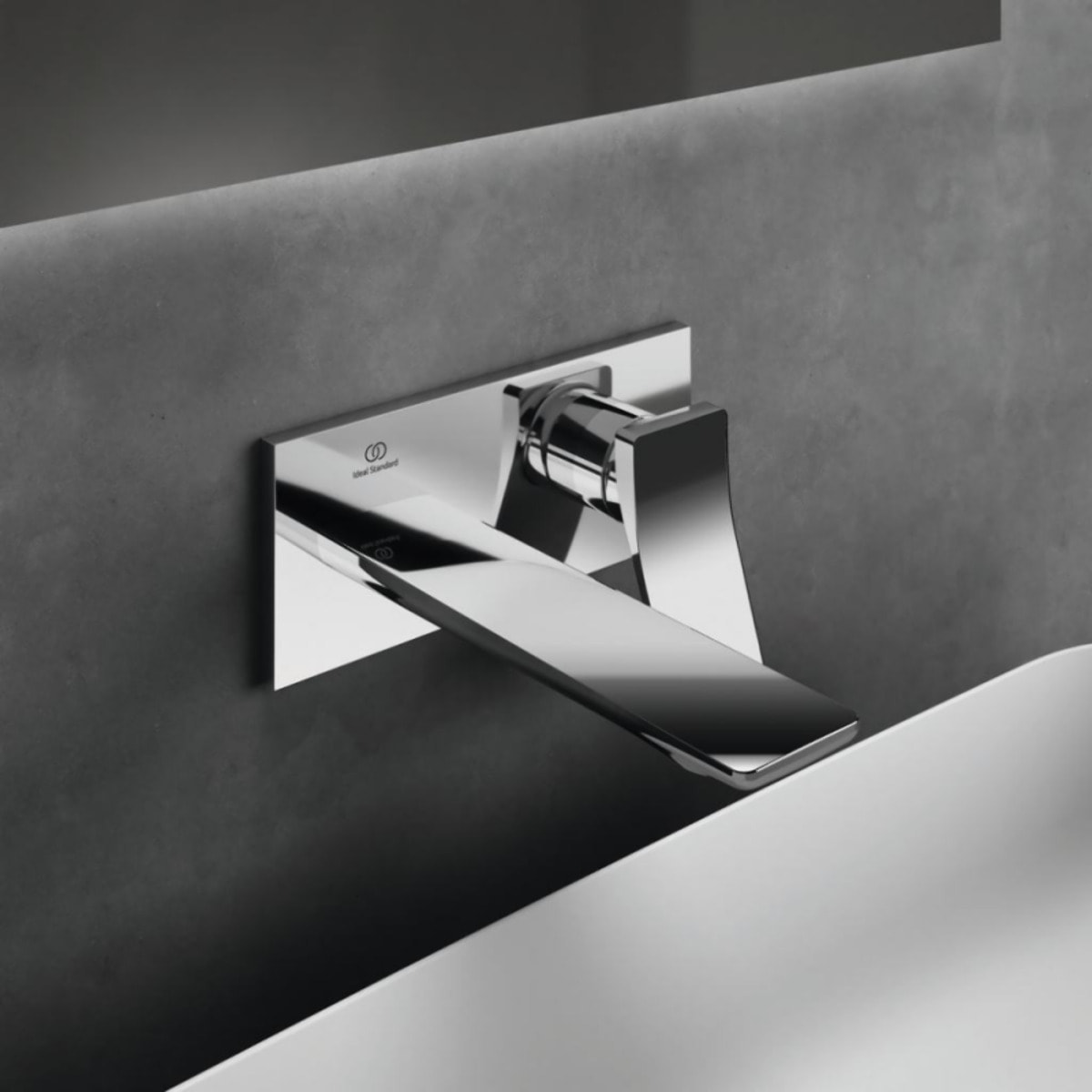 Mitigeur lavabo encastré Conca chrome