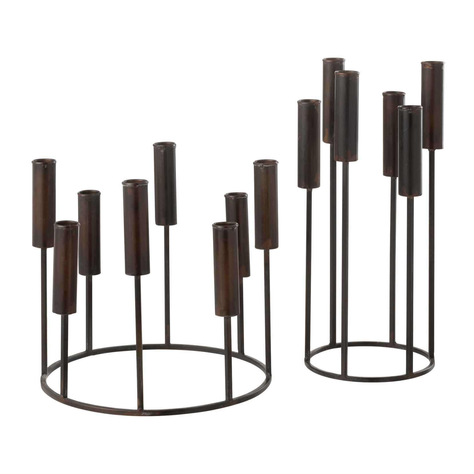 J-Line chandelier Pierre - fer - noir - set de 2