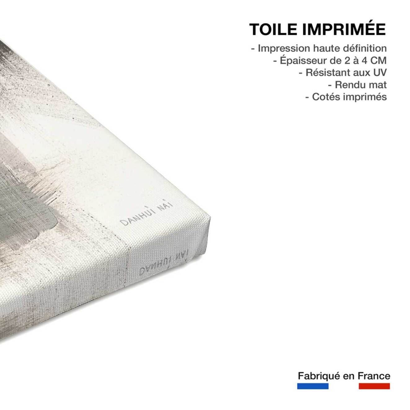 Tableau abstrait azoïque doré i  Toile imprimée