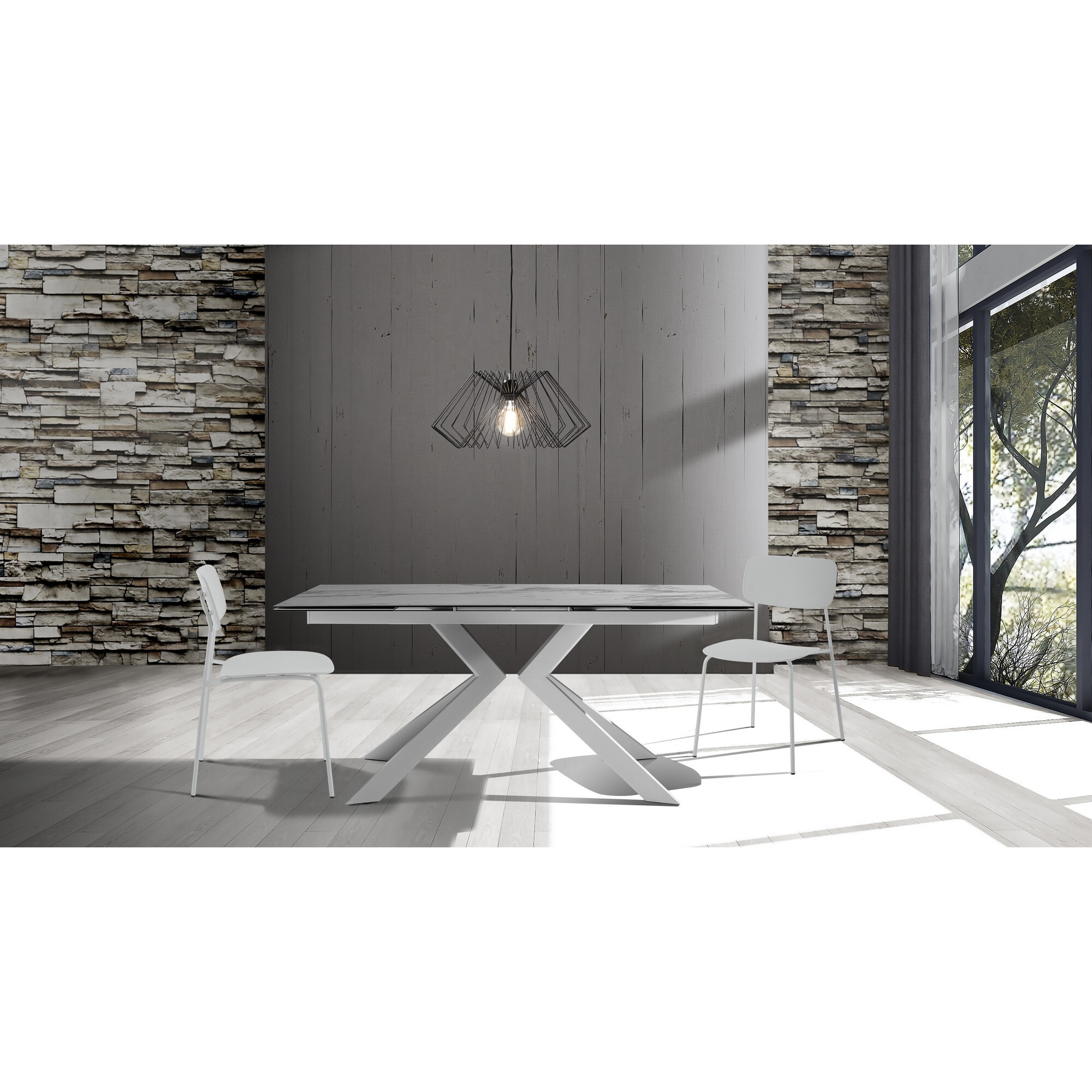 ORESTELUCHETTA Set 4 Sedie HARLOW WHITE