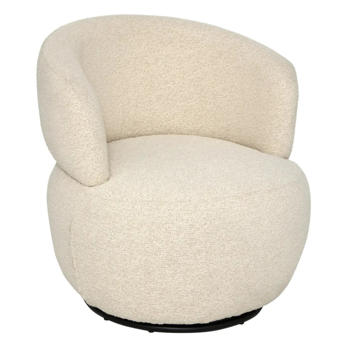 Fauteuil pivotant Sileo argile