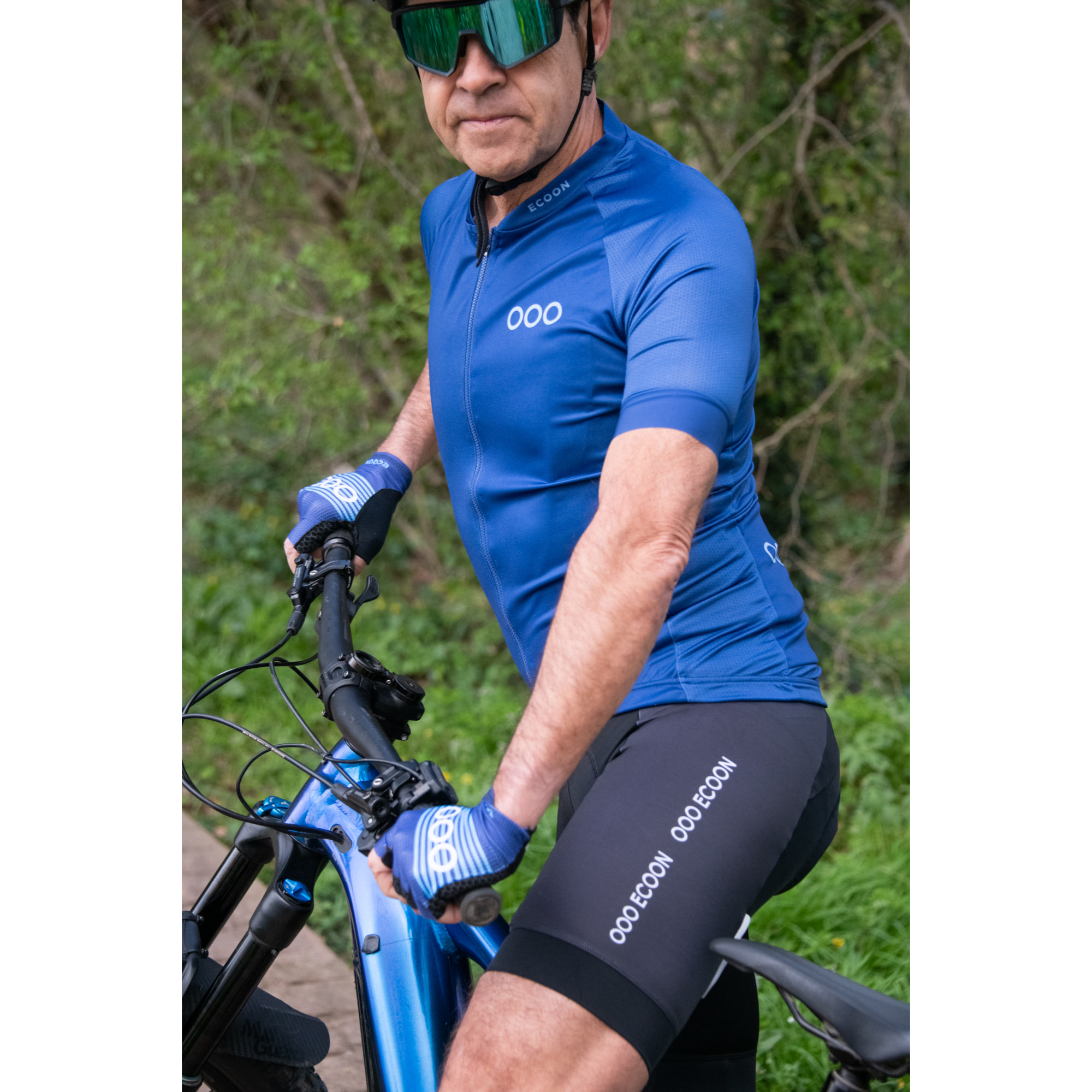 Guantes de ciclismo ECOON modelo Alpe en color Azul