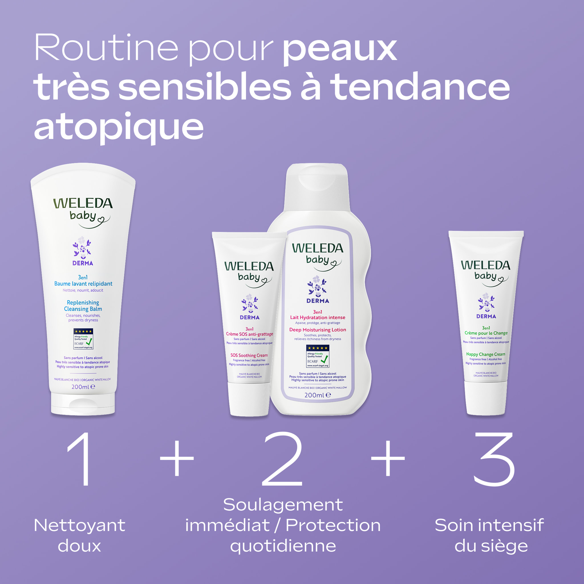 WELEDA - Crème SOS anti-grattage DERMA 3en1 - 50 ml