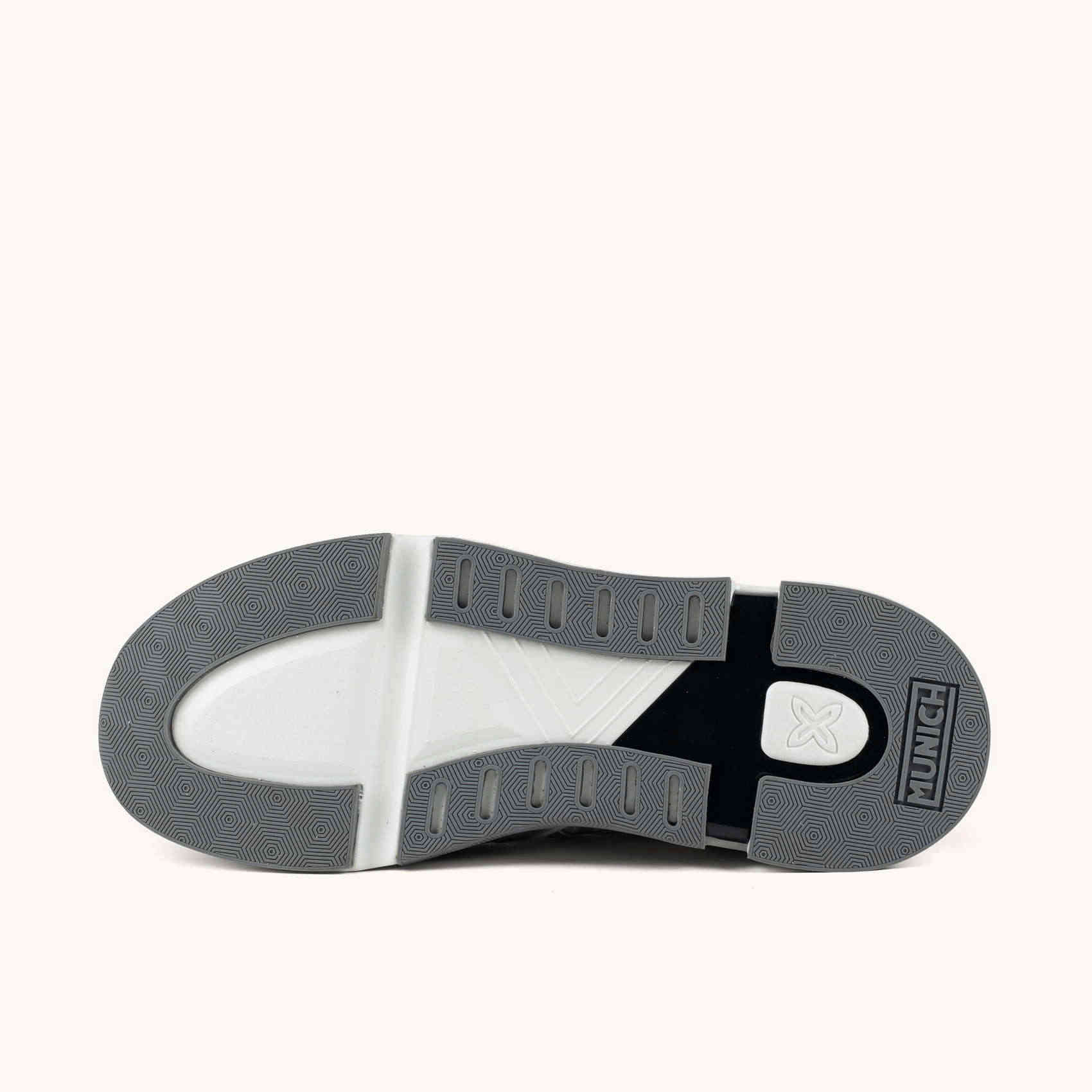 Zapatilla Deportiva Combinada Blanco Azul y Gris MUNICH CLIK 107