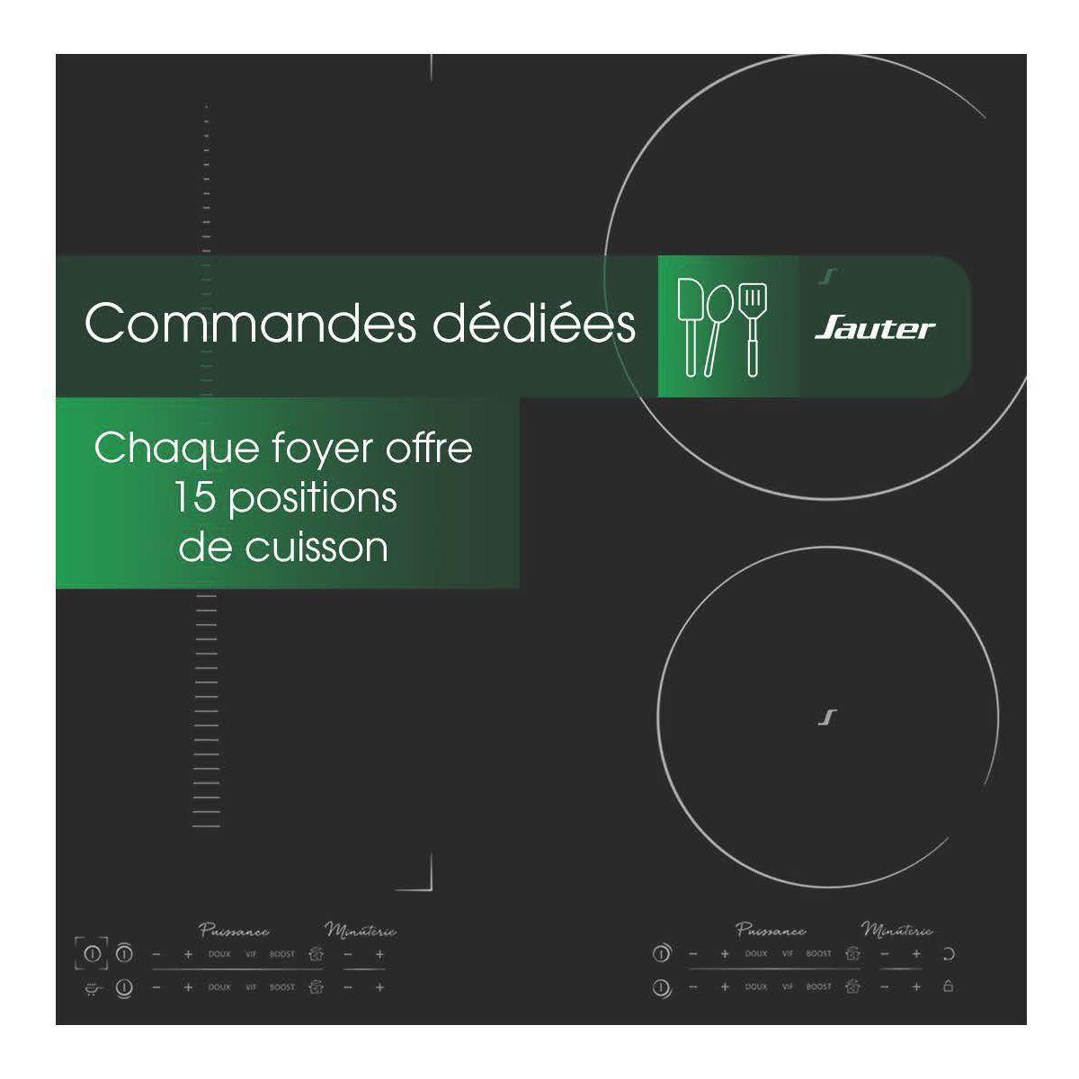 Sauter Table induction aspirante SAUTER SPI2847BH Veepee